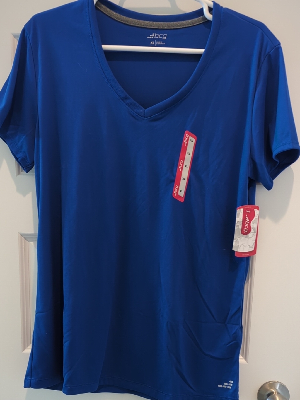 bcg Royal Blue V-Neck Short Sleeve Tee